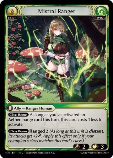 Mistral Ranger (149), Phantom Monarchs — Grand Archive card price