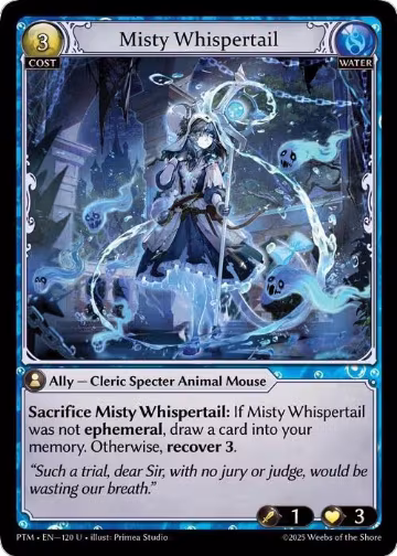 Misty Whispertail (120), Phantom Monarchs — Grand Archive card price