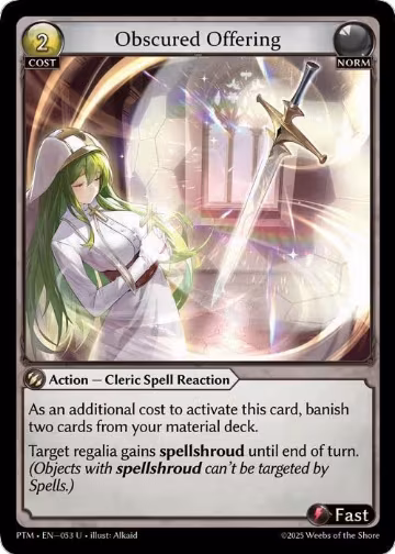Obscured Offering (053), Phantom Monarchs — Grand Archive card price