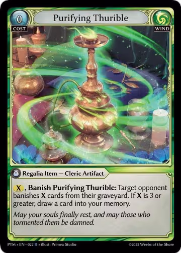 Purifying Thurible (022), Phantom Monarchs — Grand Archive card price
