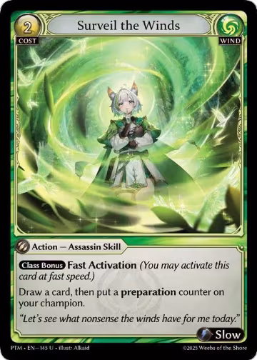 Surveil the Winds (153), Phantom Monarchs — Grand Archive card price