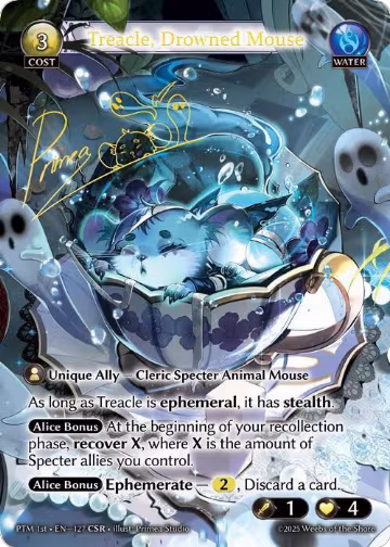 Treacle, Drowned Mouse (CSR) (127), Phantom Monarchs — Grand Archive card price