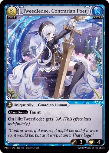 Tweedledee, Contrarian Poet (128), Phantom Monarchs — Grand Archive card price