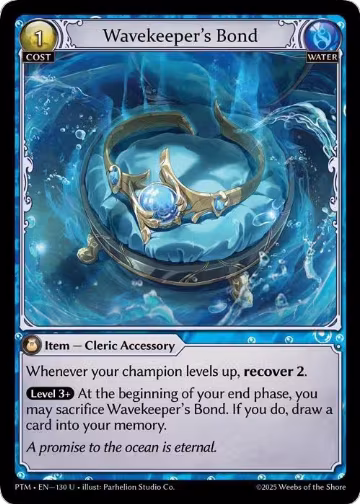 Wavekeeper's Bond (130), Phantom Monarchs — Grand Archive card price