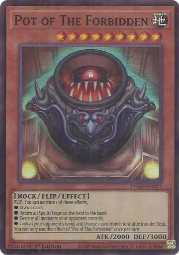 Pot of The Forbidden (Super Rare) (PHRE-EN027), Phantom Revenge — Yu-Gi-Oh! card price