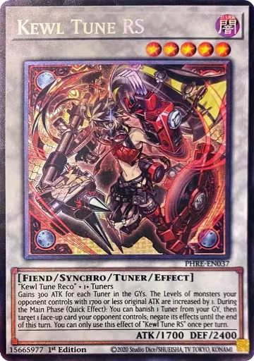 Kewl Tune RS (CR) (PHRE-EN037), Phantom Revenge — Yu-Gi-Oh! card price