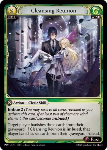 Cleansing Reunion (Curio Foil) (138), Phantom Monarchs — Grand Archive card price