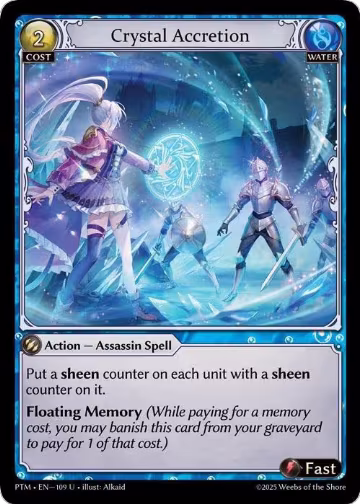 Crystal Accretion (Curio Foil) (109), Phantom Monarchs — Grand Archive card price