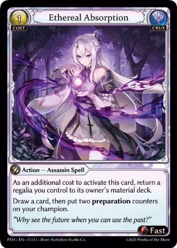 Ethereal Absorption (Curio Foil) (173), Phantom Monarchs — Grand Archive card price