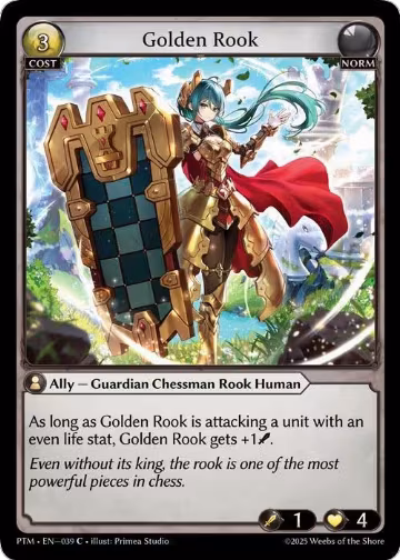 Golden Rook (Curio Foil) (039), Phantom Monarchs — Grand Archive card price