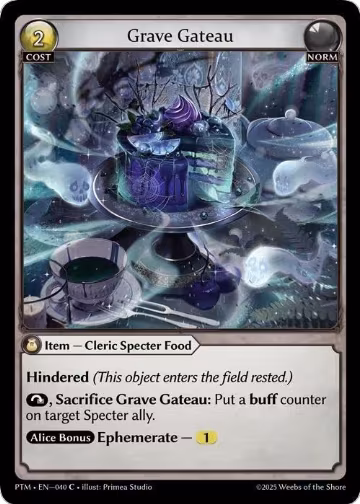 Grave Gateau (Curio Foil) (040), Phantom Monarchs — Grand Archive card price