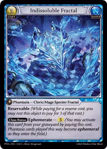 Indissoluble Fractal (Curio Foil) (118), Phantom Monarchs — Grand Archive card price