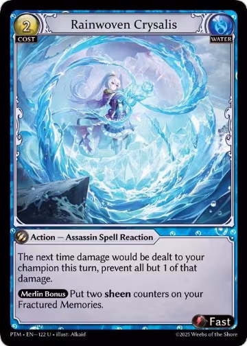 Rainwoven Crysalis (Curio Foil) (122), Phantom Monarchs — Grand Archive card price
