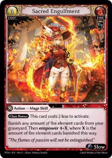 Sacred Engulfment (Curio Foil) (096), Phantom Monarchs — Grand Archive card price