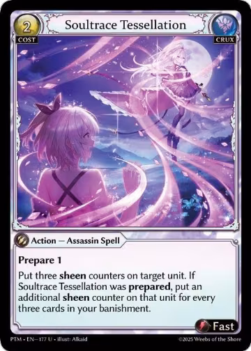 Soultrace Tessellation (Curio Foil) (177), Phantom Monarchs — Grand Archive card price