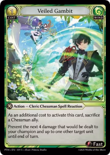 Veiled Gambit (Curio Foil) (159), Phantom Monarchs — Grand Archive card price