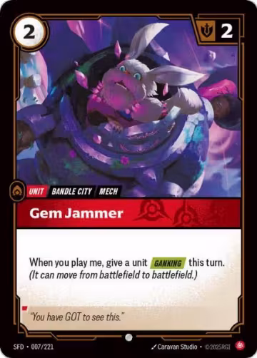 Gem Jammer (007/221), Spiritforged — Riftbound card price