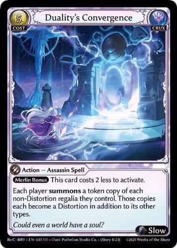Duality's Convergence (035), Merlin Re: Collection, Brilliant Vestige — Grand Archive card price