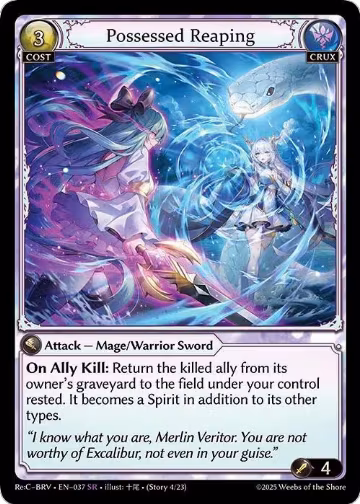 Possessed Reaping (037), Merlin Re: Collection, Brilliant Vestige — Grand Archive card price