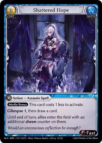 Shattered Hope (032), Merlin Re: Collection, Brilliant Vestige — Grand Archive card price