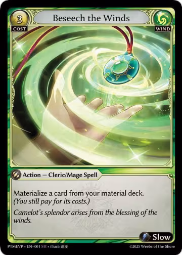 Beseech the Winds (001), Phantom Monarchs Event Pack — Grand Archive card price