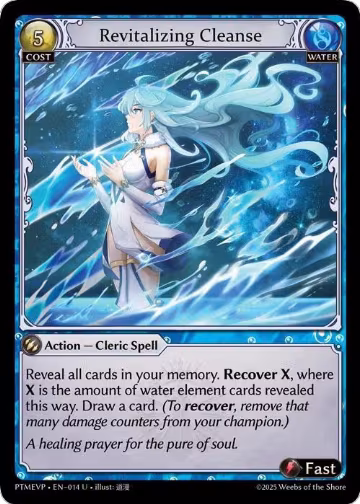 Revitalizing Cleanse (014), Phantom Monarchs Event Pack — Grand Archive card price