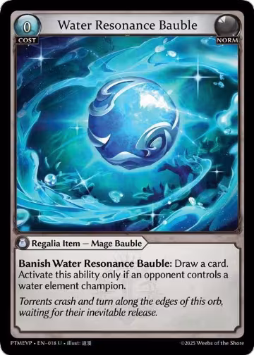 Water Resonance Bauble (018), Phantom Monarchs Event Pack — Grand Archive card price