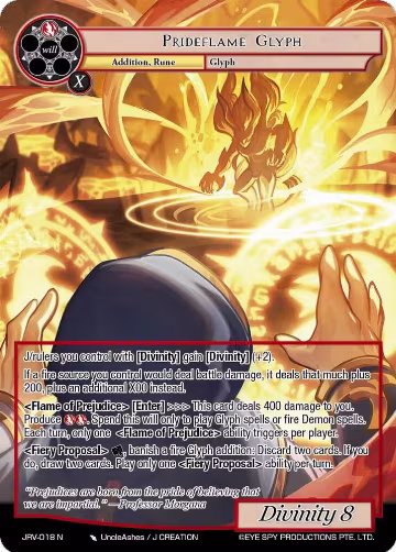 Prideflame Glyph (JRV-018 N), Journey to Ravidra — Force of Will card price