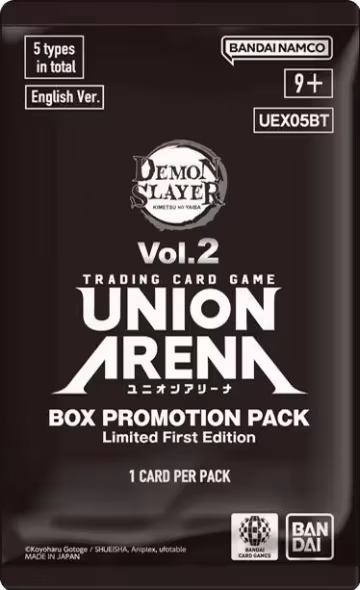 Demon Slayer: Kimetsu no Yaiba Vol.2 - Box Promotion Pack, UEX05BT: Demon Slayer: Kimetsu no Yaiba Vol.2 — Union Arena sealed product price