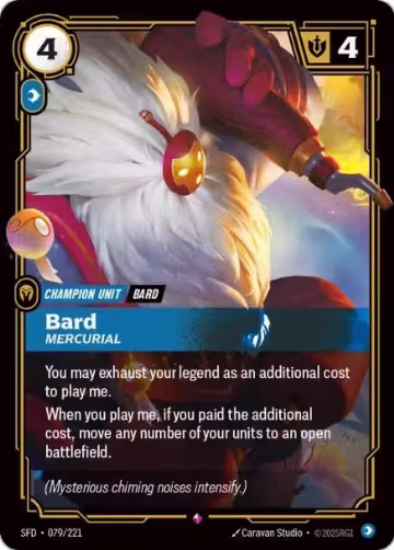 Bard, Mercurial (079/221), Spiritforged — Riftbound card price