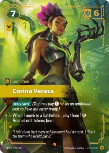 Corina Veraza (179/221), Spiritforged — Riftbound card price