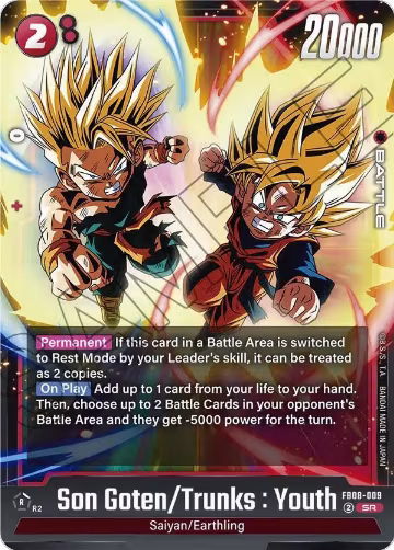 Son Goten/Trunks : Youth (FB08-009), Saiyan's Pride — DB Fusion card price