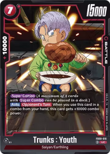 Trunks : Youth - FB08-016 (FB08-016), Saiyan's Pride — DB Fusion card price