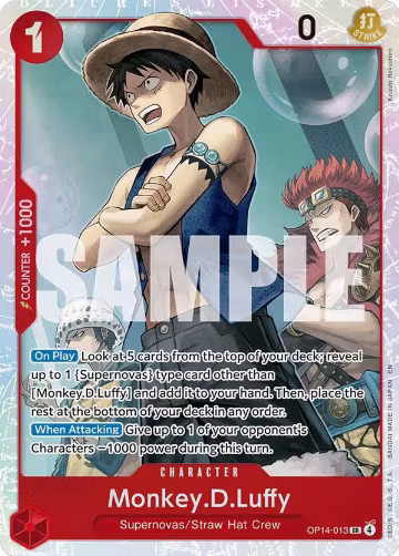 Monkey.D.Luffy - OP14-013 (OP14-013), The Azure Sea's Seven — One Piece card price