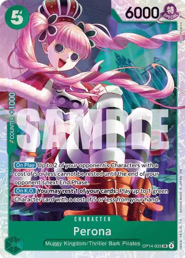 Perona - OP14-033 (OP14-033), The Azure Sea's Seven — One Piece card price