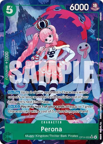 Perona - OP14-033 (Alternate Art) (OP14-033), The Azure Sea's Seven — One Piece card price
