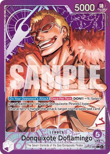 Donquixote Doflamingo - OP14-060 (Alternate Art) (OP14-060), The Azure Sea's Seven — One Piece card price