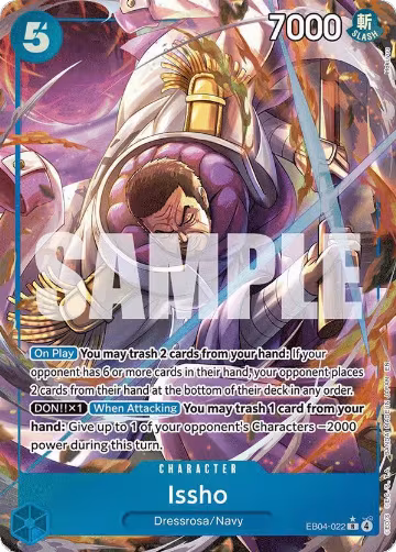 Issho - EB04-022 (Alternate Art) (EB04-022), The Azure Sea's Seven — One Piece card price