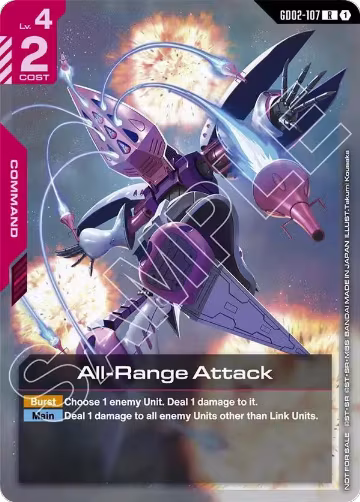 All-Range Attack (Newtype Challenge 2025 Mission 3) (GD02-107), Gundam Promotional Cards — Gundam card price