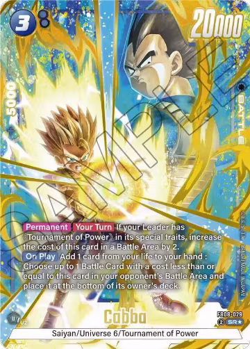 Cabba - FB08-029 (Alternate Art) (FB08-029), Saiyan's Pride — DB Fusion card price