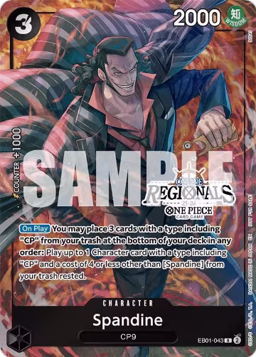 Spandine (Online Regional Participation Pack 2025 Vol.1) (EB01-043), One Piece Promotion Cards — One Piece card price
