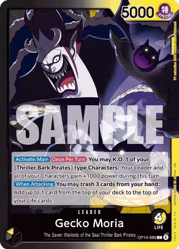 Gecko Moria - OP14-080 (OP14-080), The Azure Sea's Seven — One Piece card price