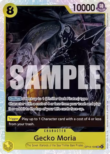 Gecko Moria - OP14-104 (OP14-104), The Azure Sea's Seven — One Piece card price