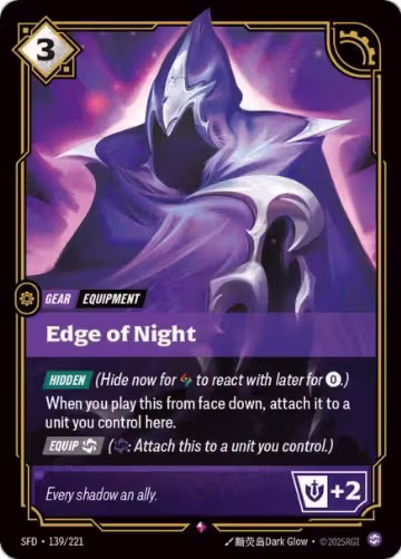 Edge of Night (139/221), Spiritforged — Riftbound card price