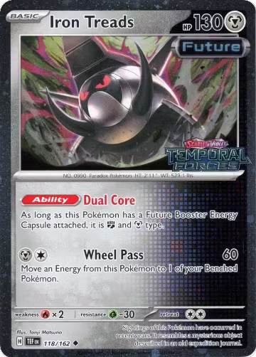 Iron Treads (Temporal Forces Stamped) (118/162), Miscellaneous Cards & Products — Pokémon card price