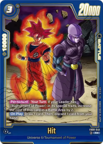 Hit (Alternate Art) (FB08-040), Saiyan's Pride — DB Fusion card price