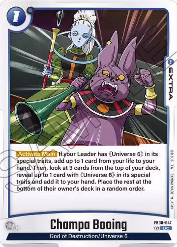 Champa Booing (FB08-047), Saiyan's Pride — DB Fusion card price