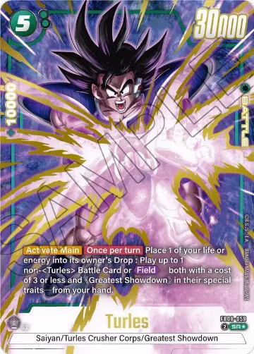 Turles - FB08-059 (Alternate Art) (FB08-059), Saiyan's Pride — DB Fusion card price