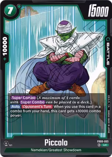 Piccolo - FB08-065 (FB08-065), Saiyan's Pride — DB Fusion card price