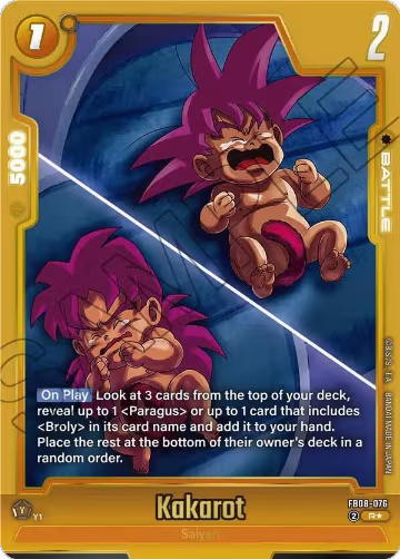 Kakarot - FB08-076 (Alternate Art) (FB08-076), Saiyan's Pride — DB Fusion card price